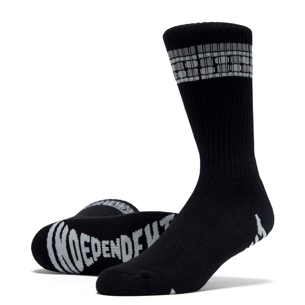 Independent Tile Span Crew Socks - Black - Image 2