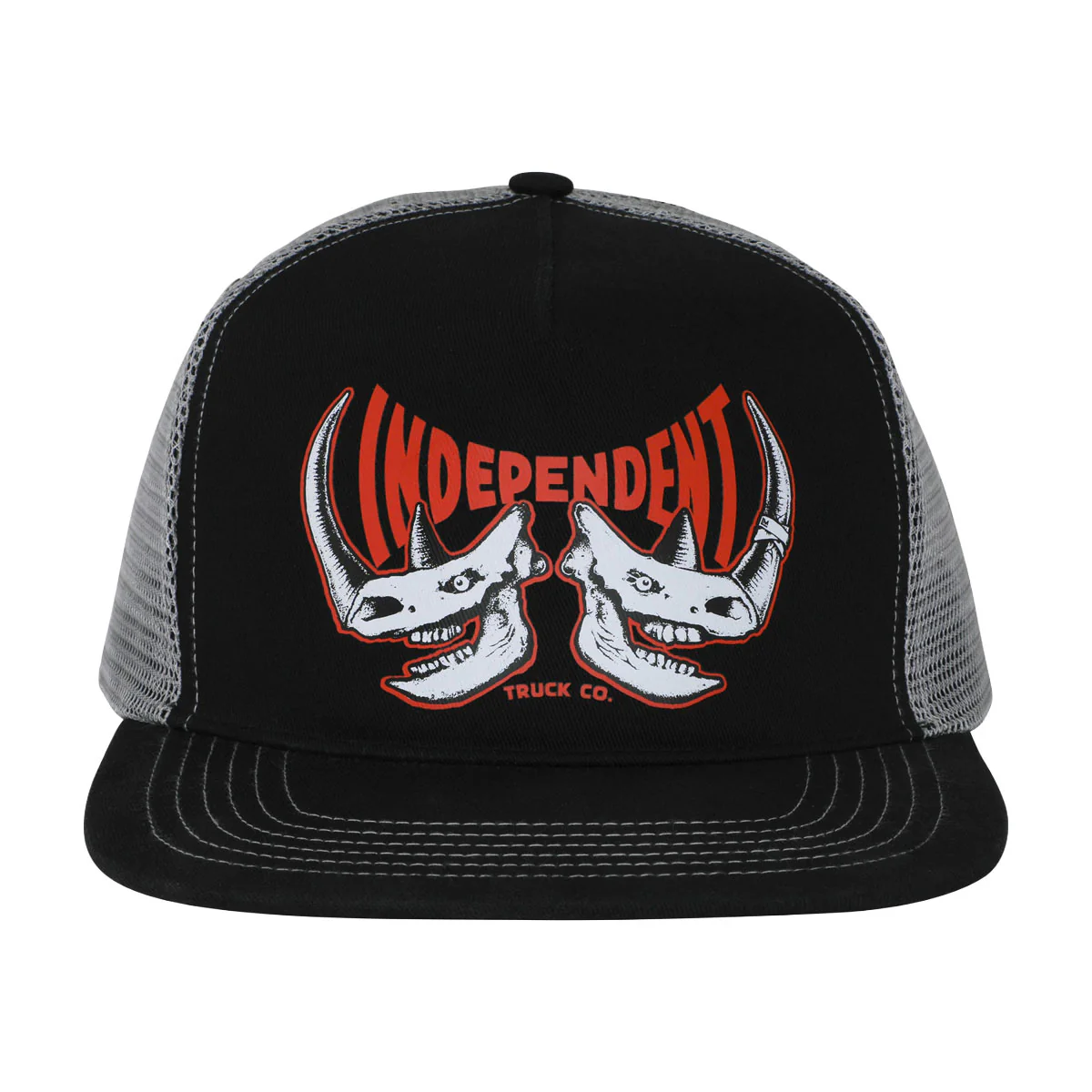 Independent x Rhino Mesh Trucker Hat - Black/Grey - Image 2