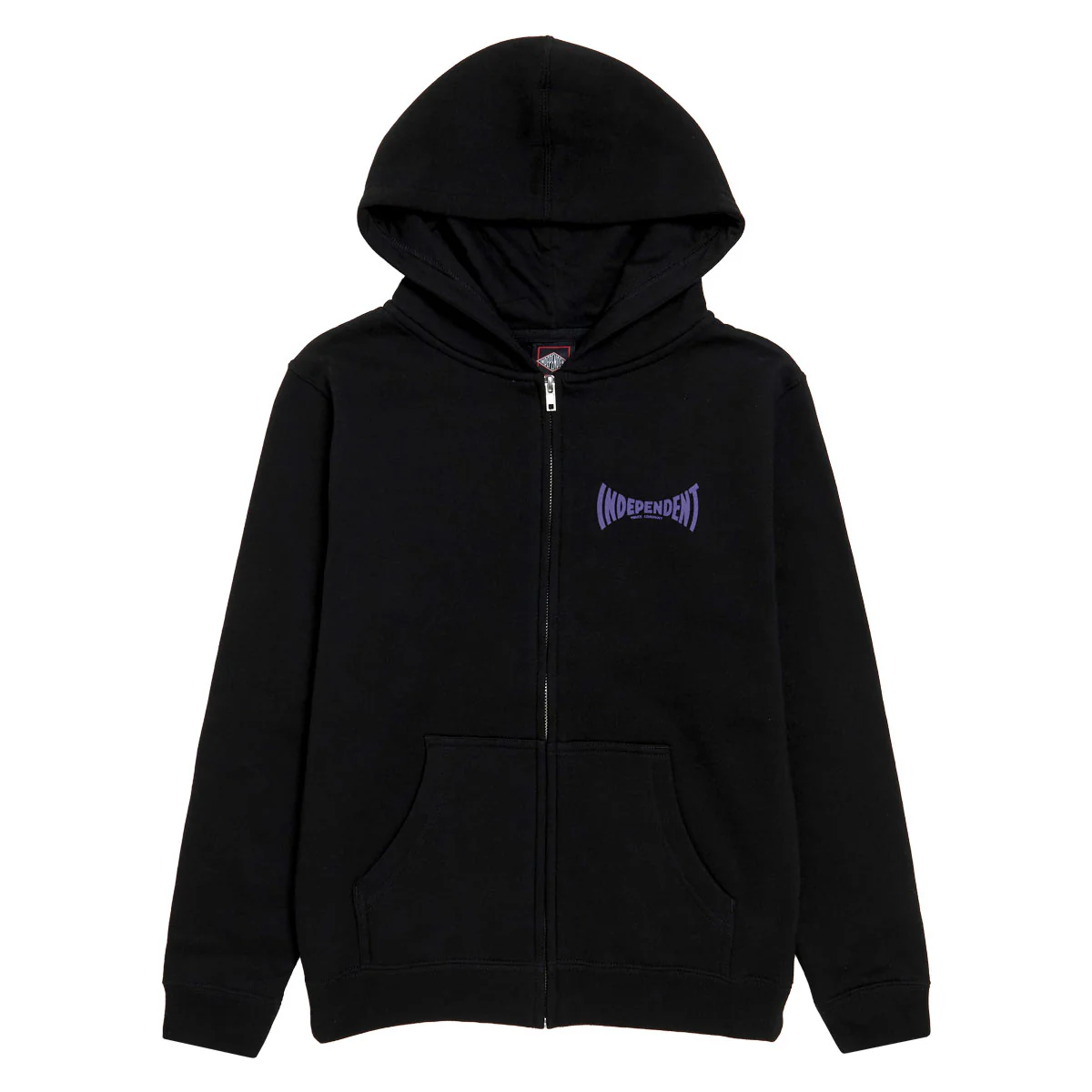 Independent Youth Sacrificial Span Zip Up Hoodie - Black - Image 2