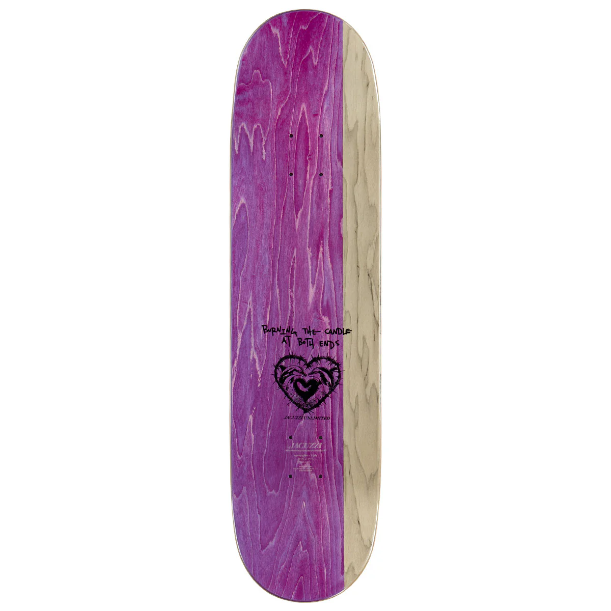 Jacuzzi Unlimited Burnt Ends EX7 Skateboard Deck - 8.25" - Image 2