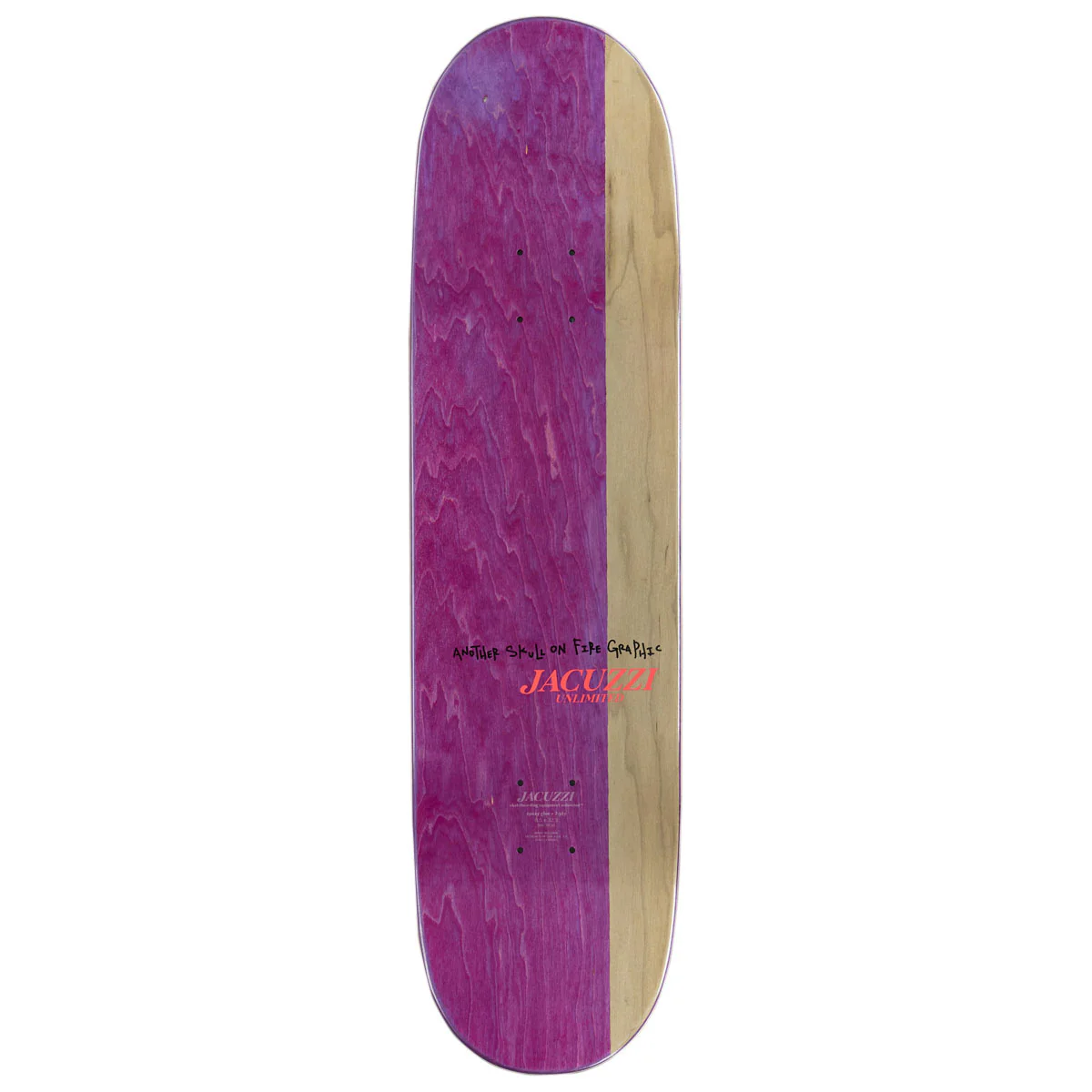 Jacuzzi Unlimited John Dilo Skull Cycle Wheel Wells EX7 Skateboard Complete - 8.50" - Image 2