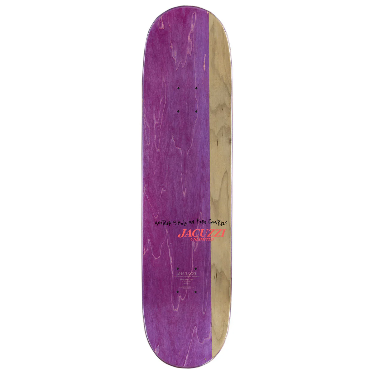 Jacuzzi Unlimited John Dilo Skull Cycle EX7 Skateboard Deck - 8.25" - Image 2