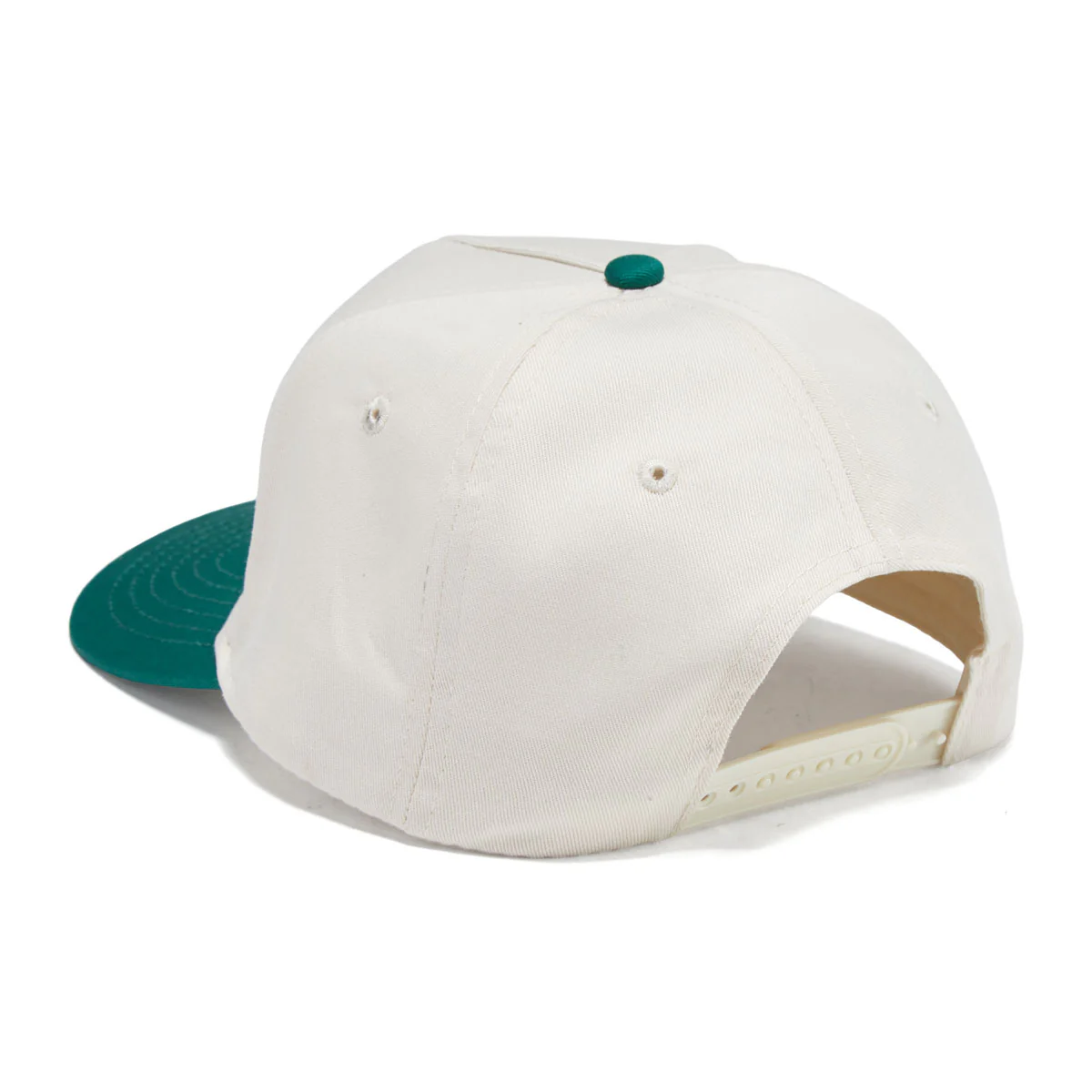 Jones Legacy Script Snapback Hat - Natural/Green - Image 2