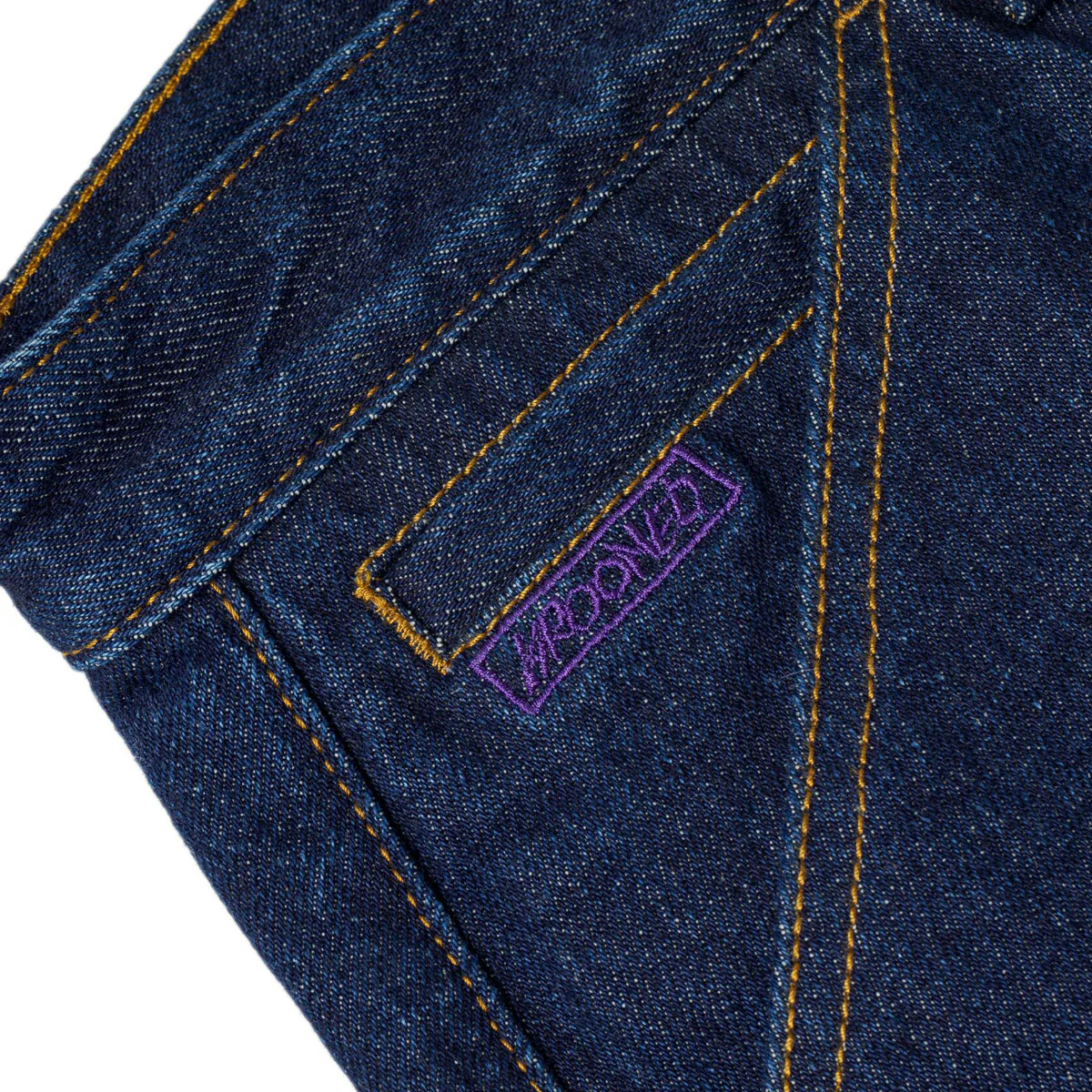 Krooked Eyes Denim Twill Jeans - Dark Rinse Denim - Image 3