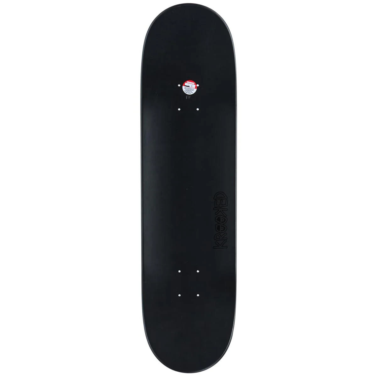 Krooked Eyes Skateboard Deck - Black - 8.50" - Image 2