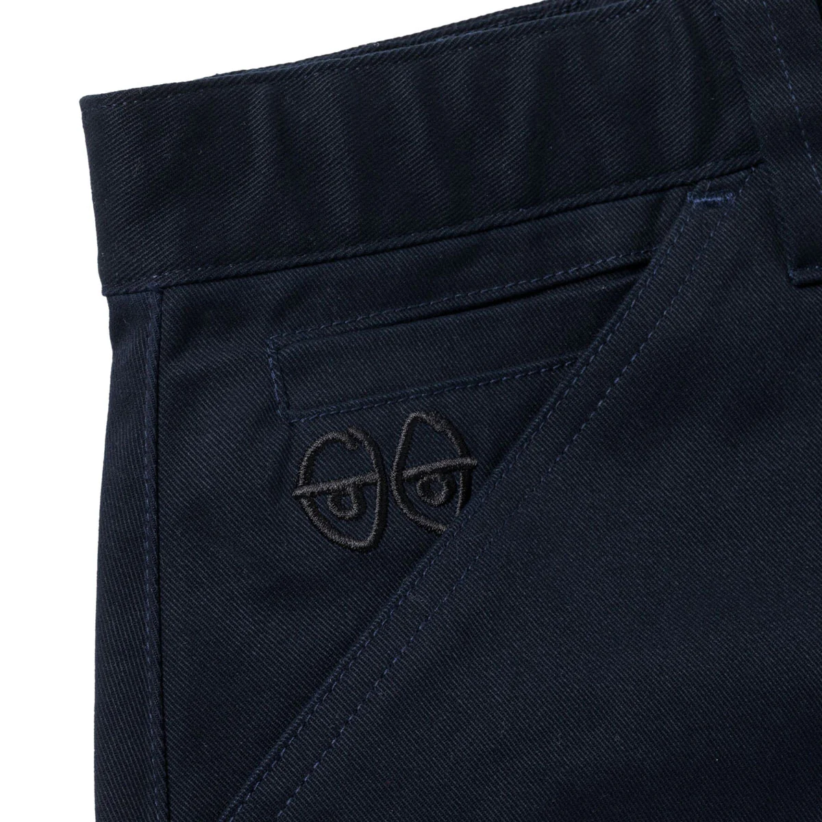 Krooked Eyes Twill Shorts - Navy - Image 3
