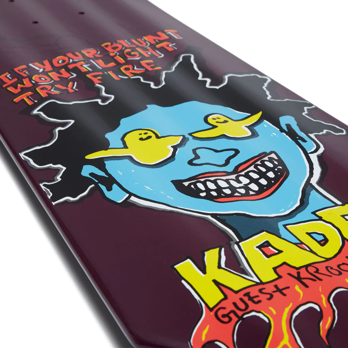 Krooked Kader Guest Tri-Plane Skateboard Deck - 9.75" - Image 3