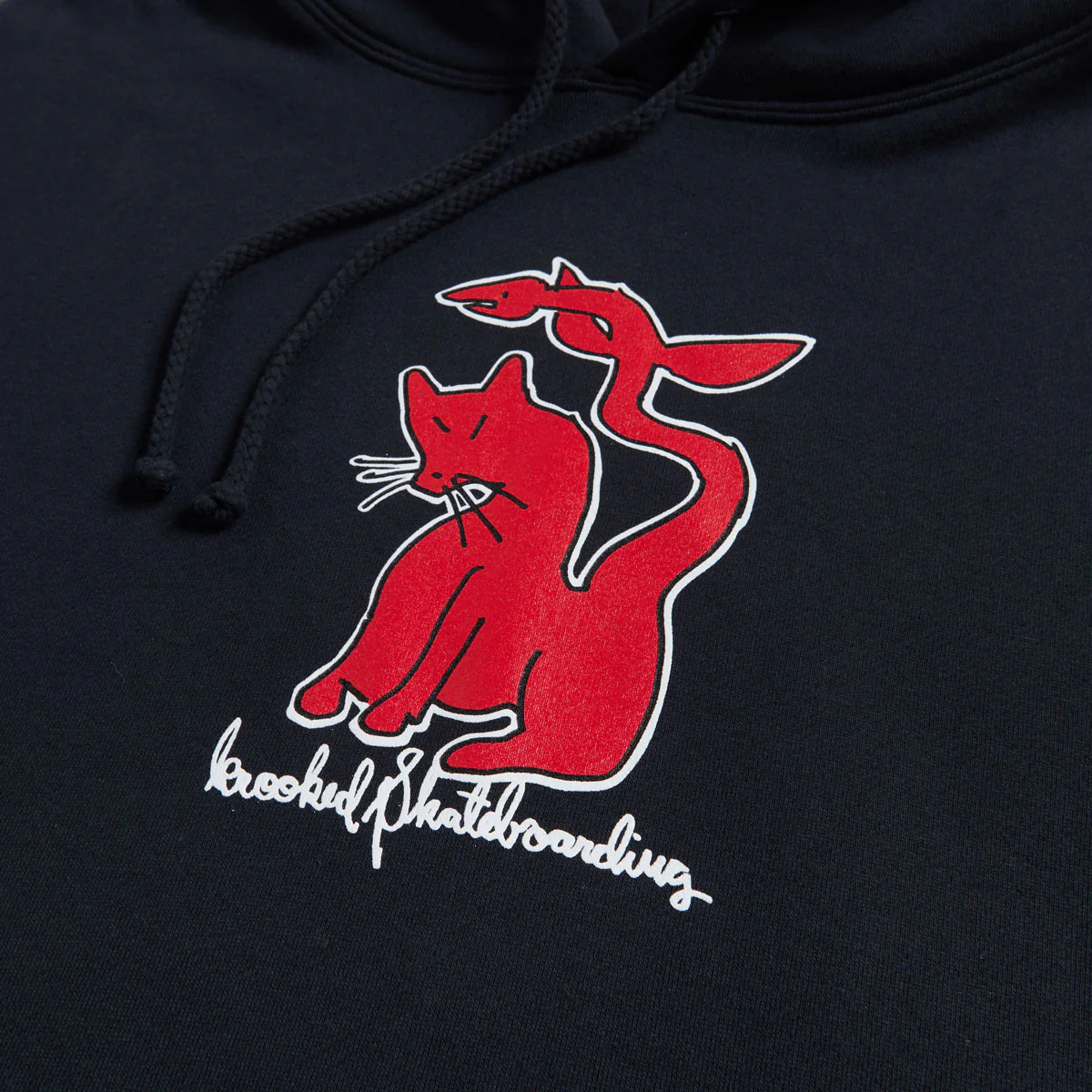 Krooked Kat Serpent Hoodie - Navy/Red/White/Black - Image 2