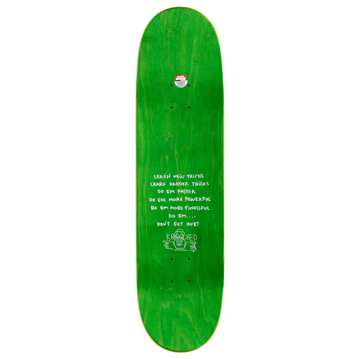 Krooked Knox This Heart Skateboard Deck - Purple - 8.50" - Image 2