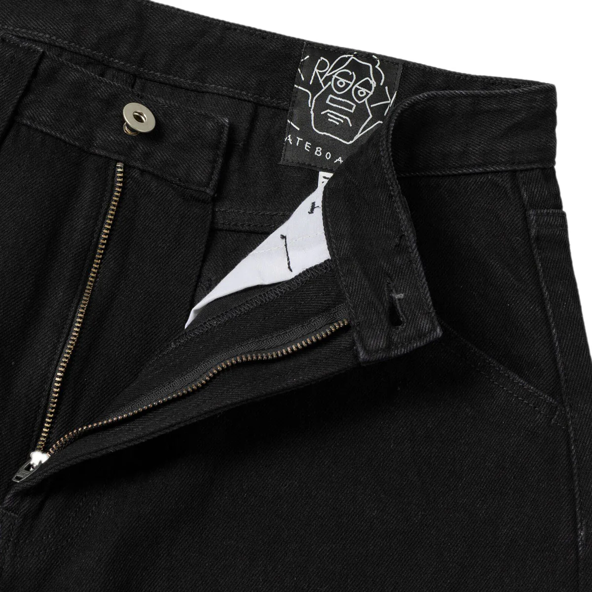 Krooked Koffin Carpenter Jeans - Black Denim - Image 4