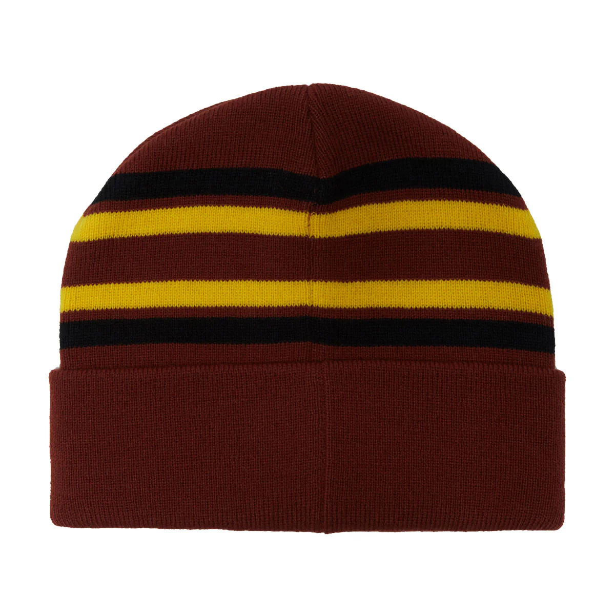 Krooked Eyes Beanie - Dark Red/Gold/Black - Image 2