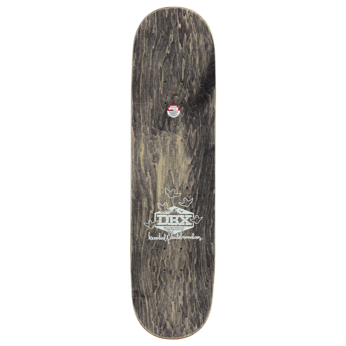 Krooked Manderson DBX Chain Frame Skateboard Deck - Red - 8.38" - Image 2