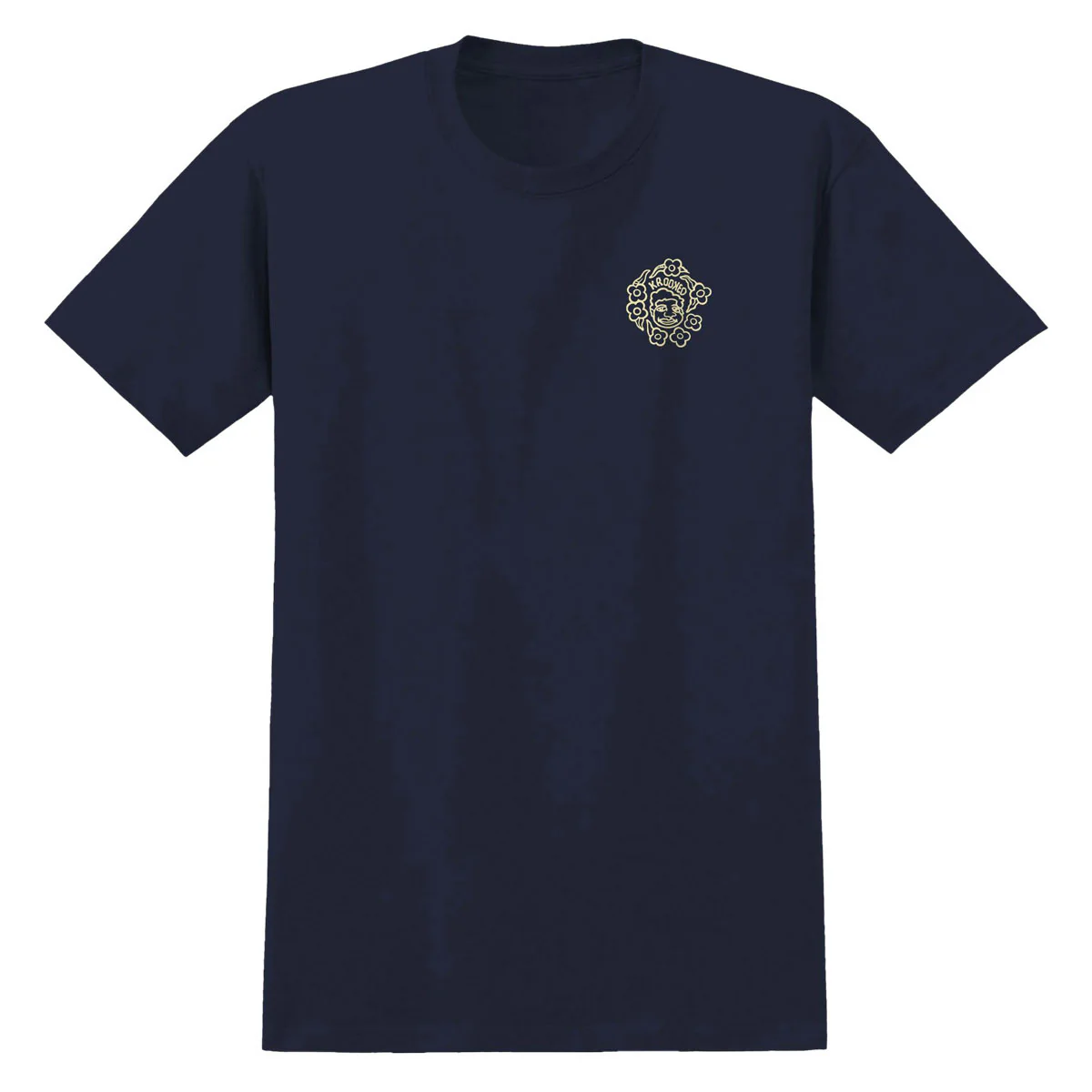 Krooked MG T-Shirt - True Navy/Cream/Multi Color - Image 2