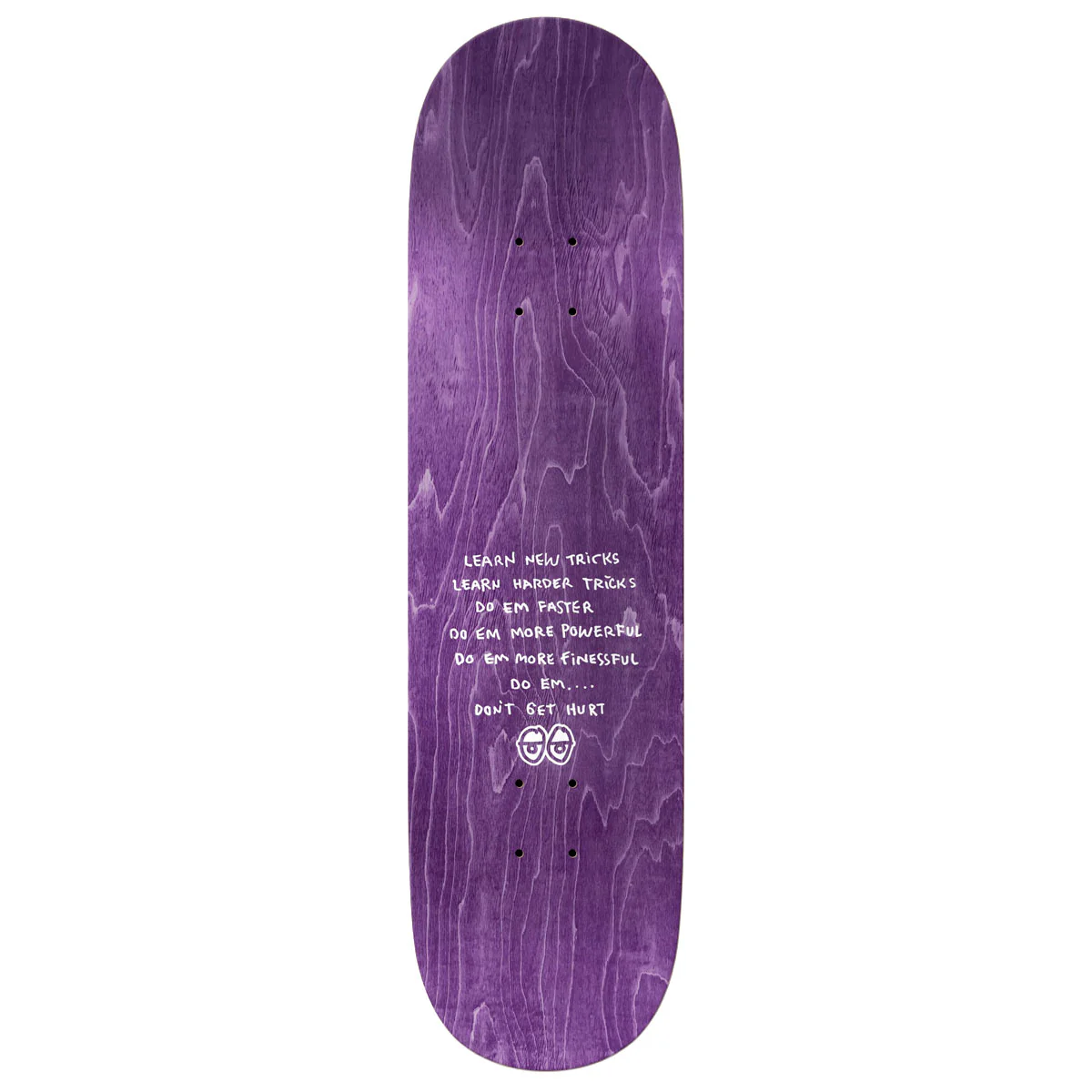 Krooked Una Lightning Clover Skateboard Deck - 8.28" - Image 2