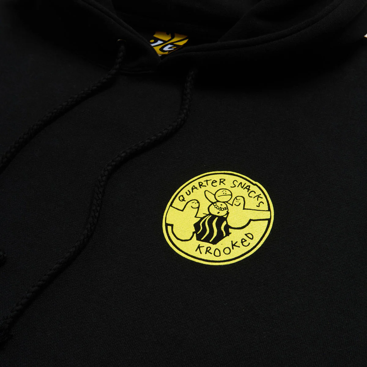 Krooked x Quartersnacks Snackman Hoodie - Black - Image 3