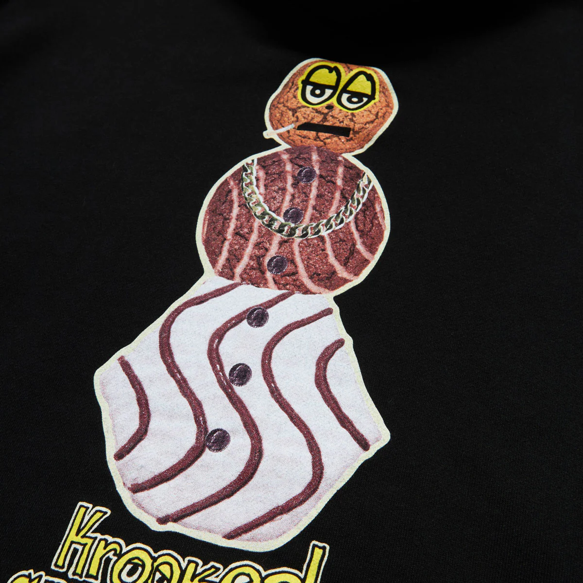 Krooked x Quartersnacks Snackman Hoodie - Black - Image 4