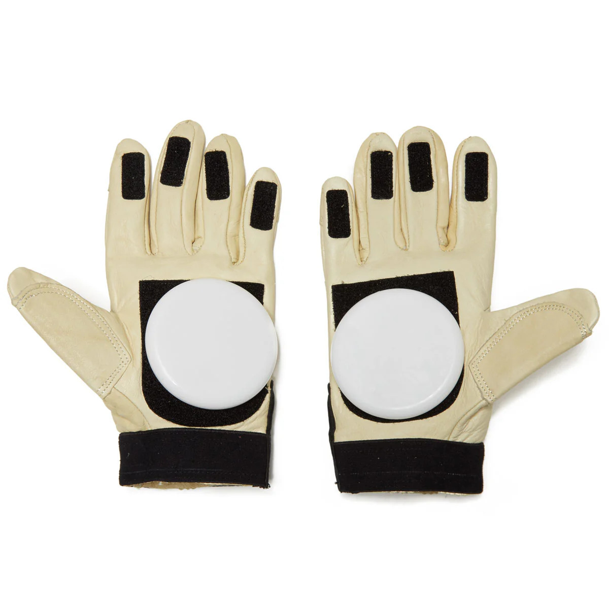 Landyachtz Velcro Fingertip Leather Slide Gloves - Image 2