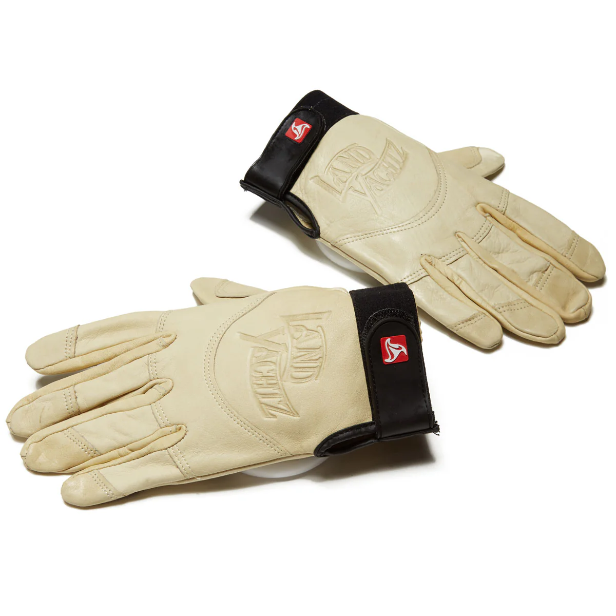 Landyachtz Velcro Fingertip Leather Slide Gloves - Image 3