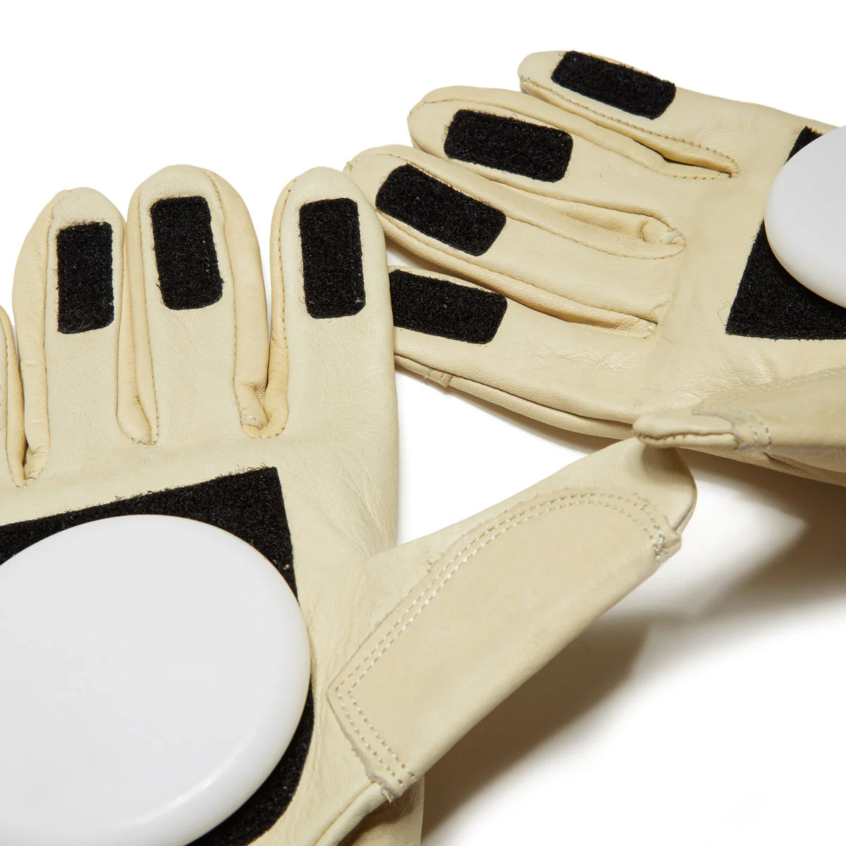 Landyachtz Velcro Fingertip Leather Slide Gloves - Image 4