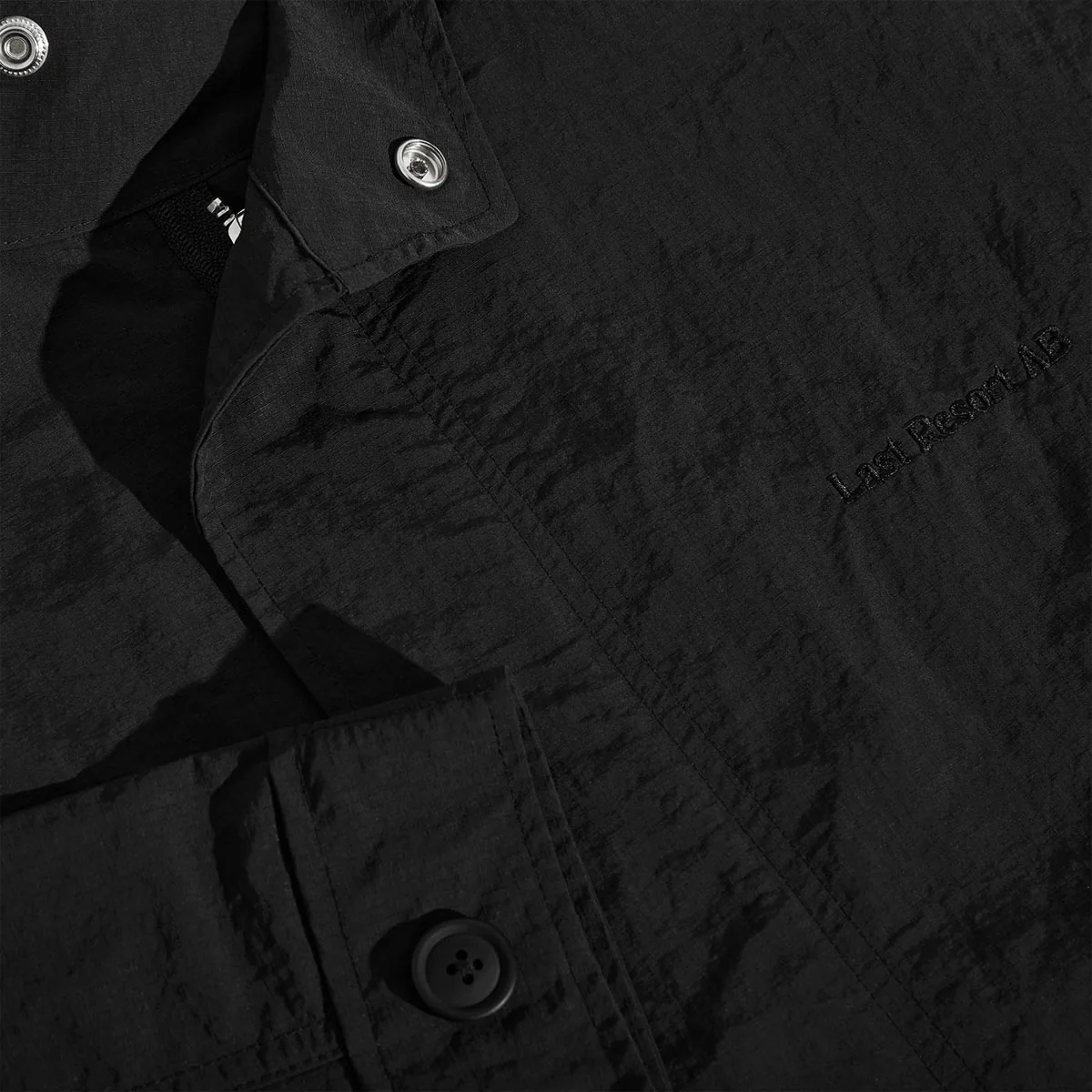 Last Resort AB Cropped Parka Jacket - Black - Image 5