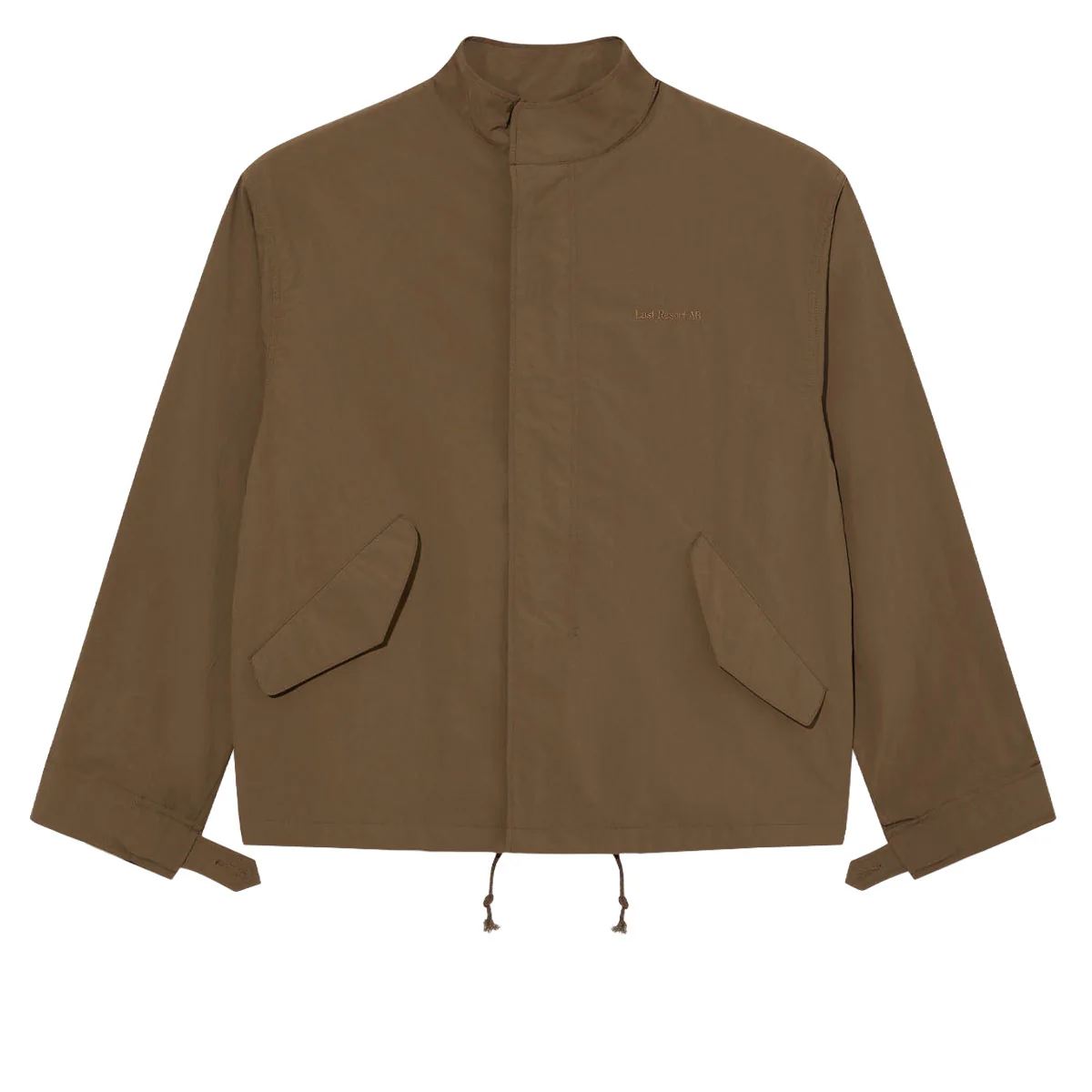 Last Resort AB Cropped Parka Jacket - Brown Khaki - Image 3