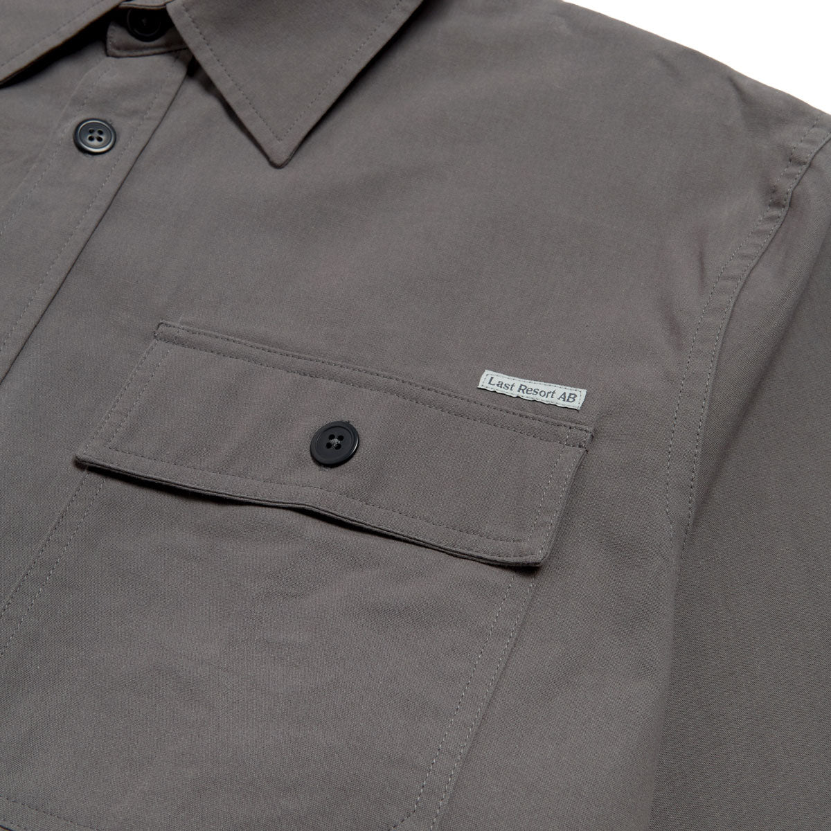 Last Resort AB OG Canvas Long Sleeve Shirt - Steel Grey - Image 2