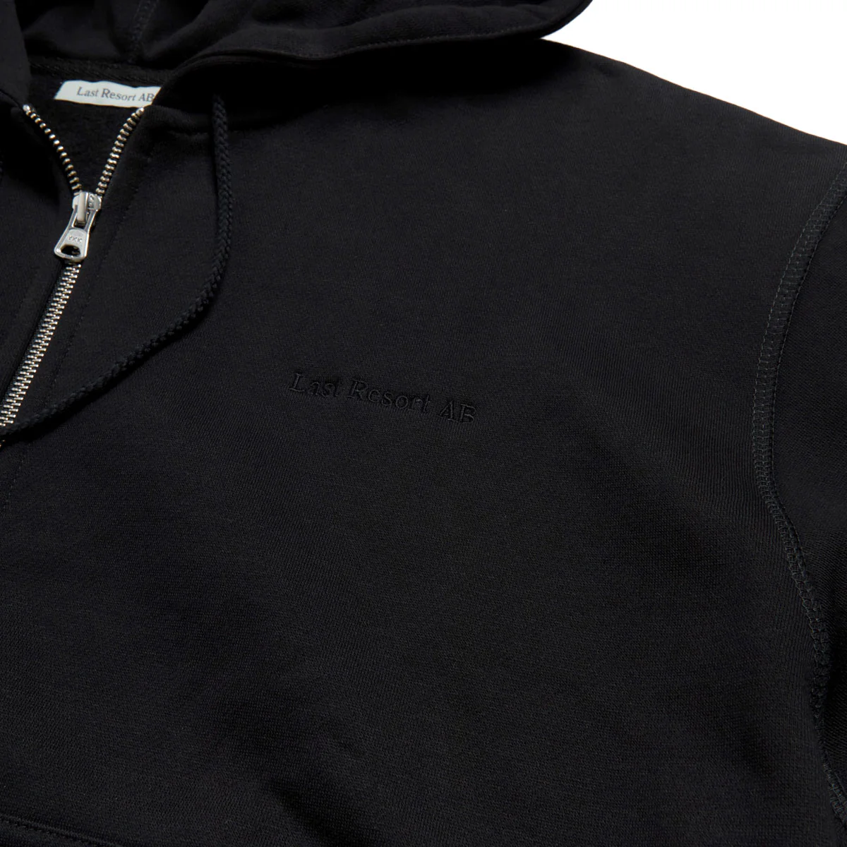 Last Resort AB Script Logo Zip Hoodie - Black - Image 2