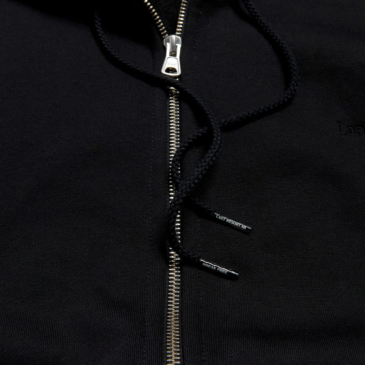 Last Resort AB Script Logo Zip Hoodie - Black - Image 3