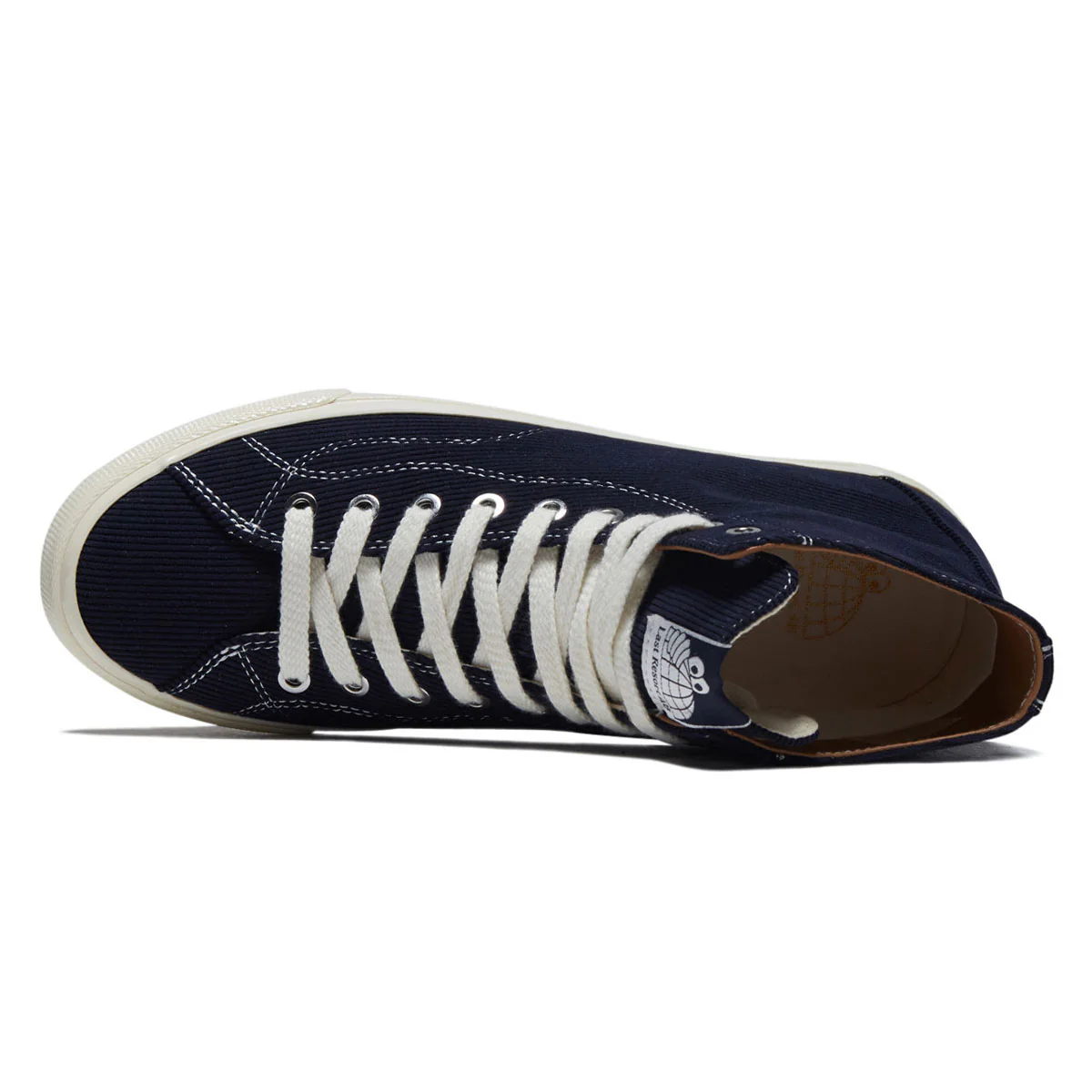 Last Resort AB VM003 Cord Hi Shoes - Dark Navy/White - Image 3