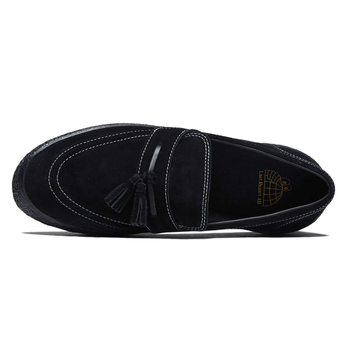 Last Resort AB VM005 Loafer Shoes - Black/Black/White Stitch - Image 3
