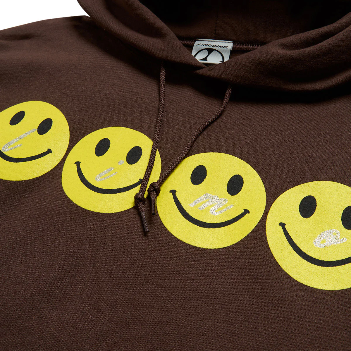 Limosine Glitter Smile Hoodie - Brown - Image 2