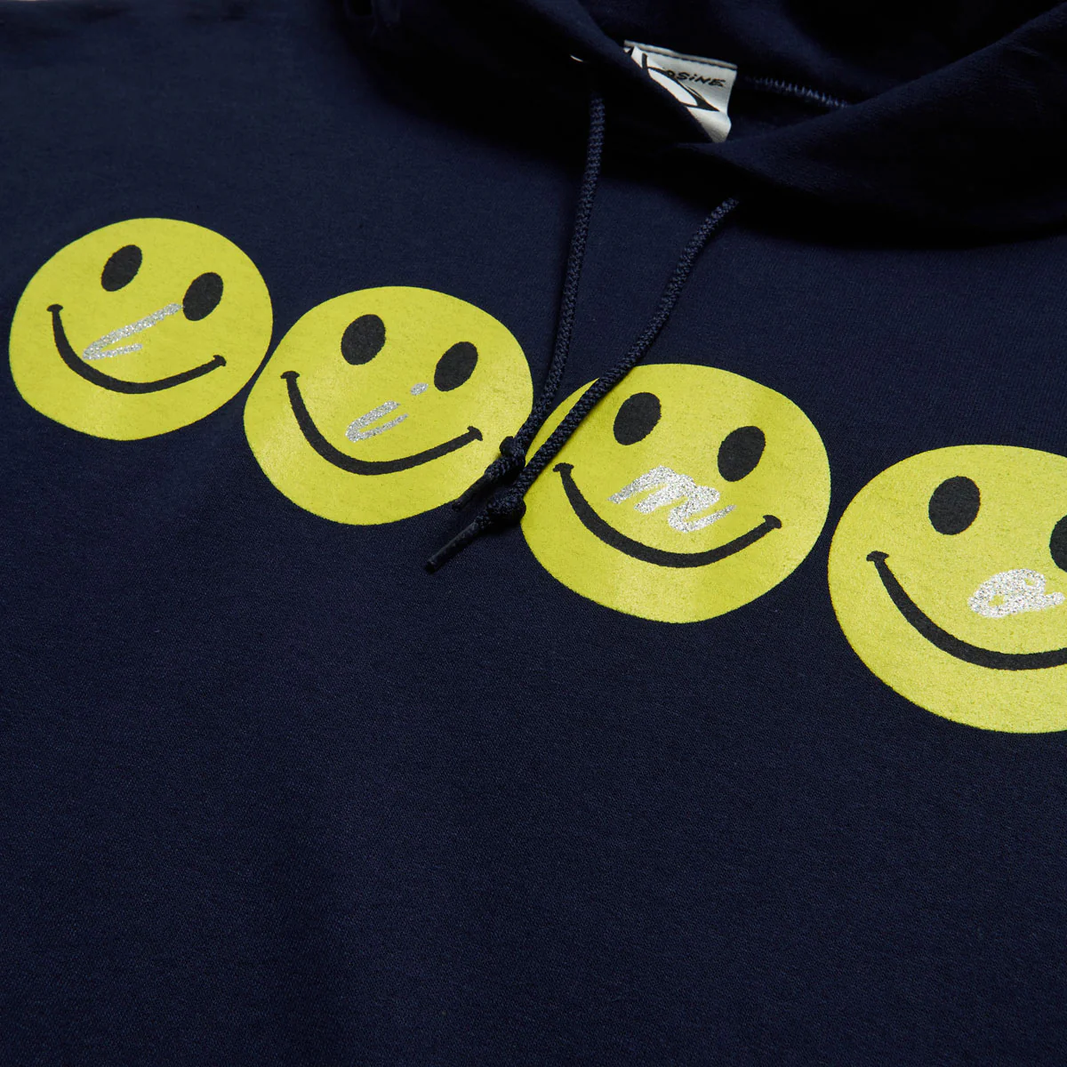 Limosine Glitter Smile Hoodie - Navy - Image 2
