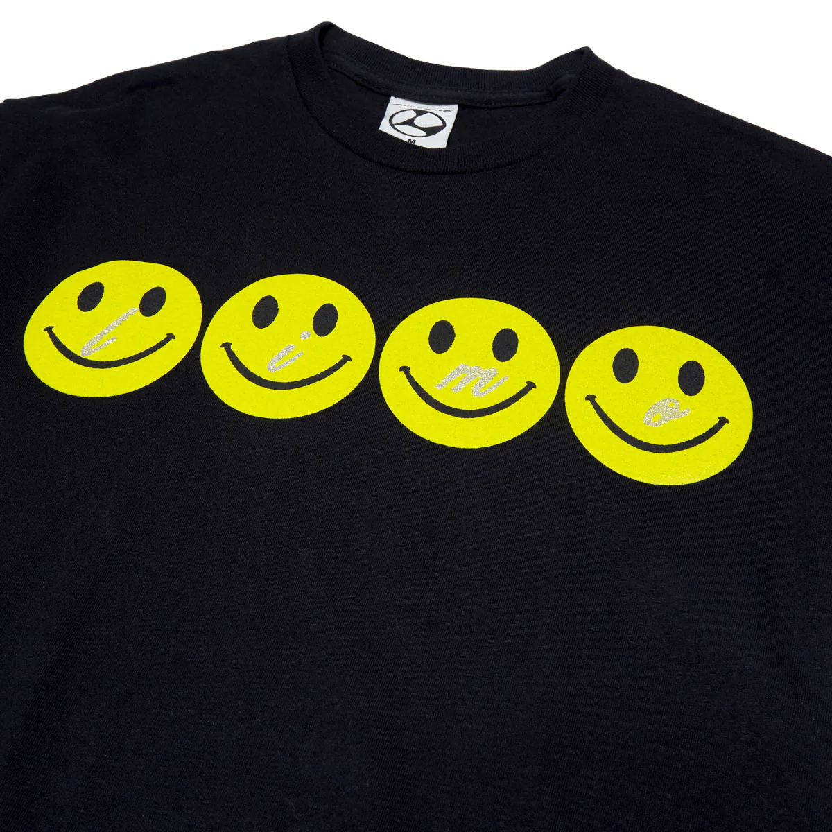 Limosine Glitter Smile T-Shirt - Black - Image 2