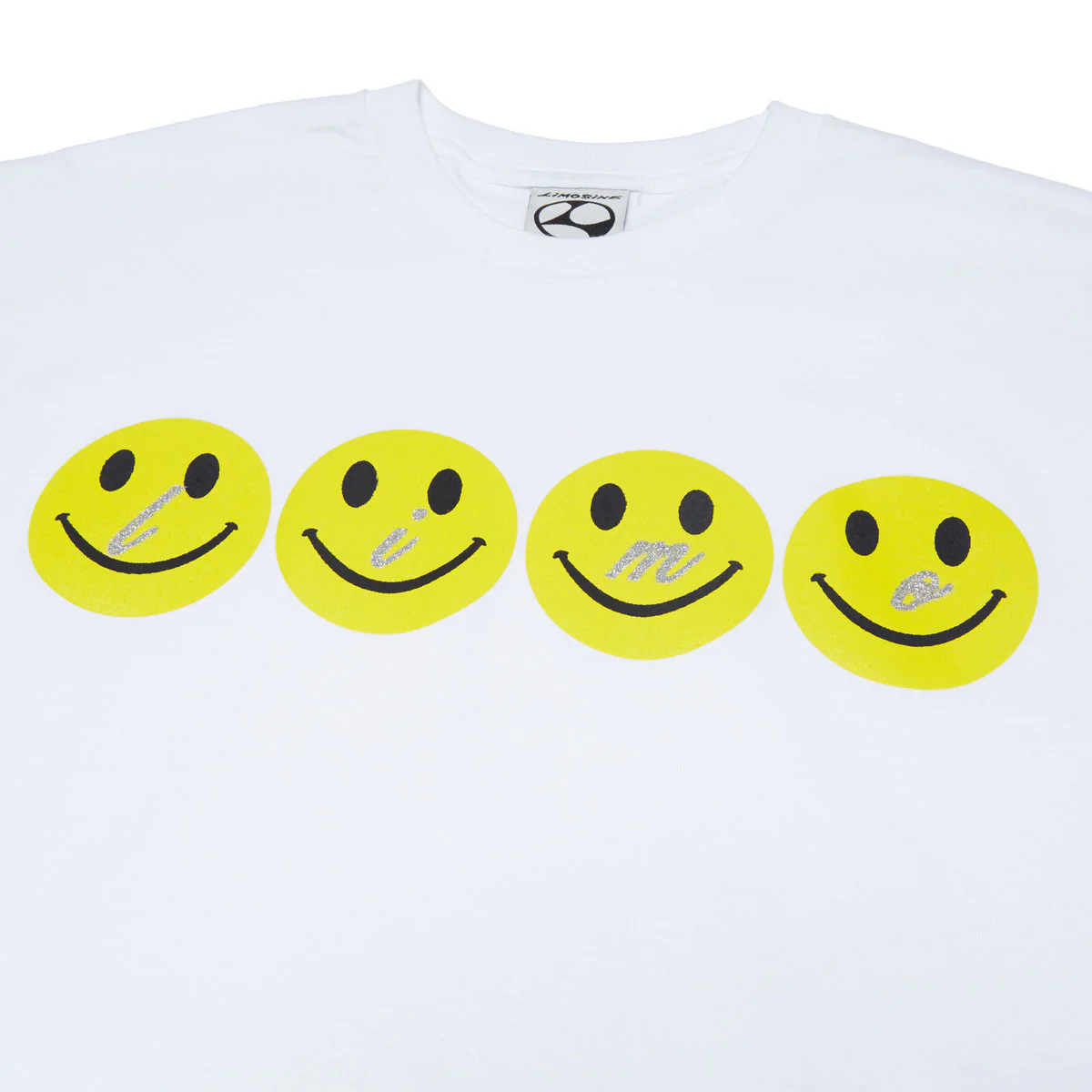 Limosine Glitter Smile T-Shirt - White - Image 2