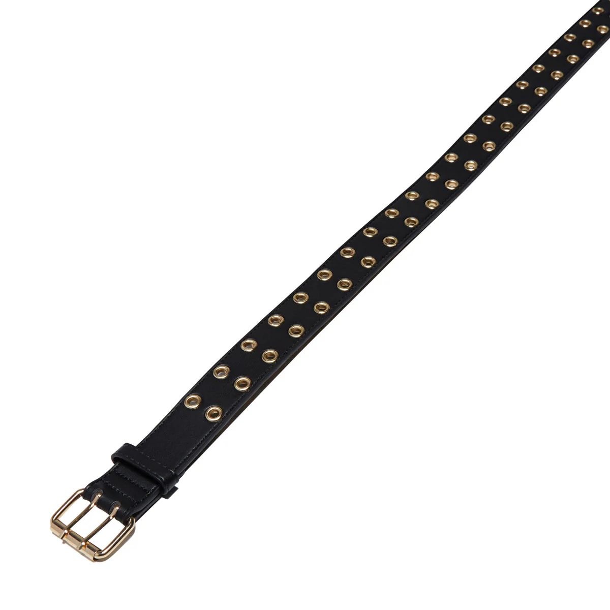 Loosey Grommet Hole Belt - Black Gold - Image 2