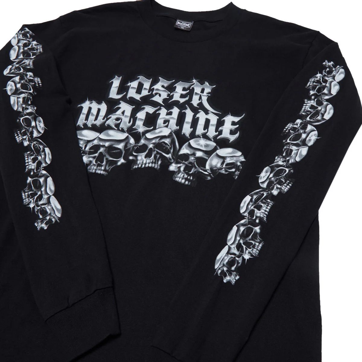 Loser Machine Crystal Skulls Long Sleeve T-Shirt - Black - Image 2