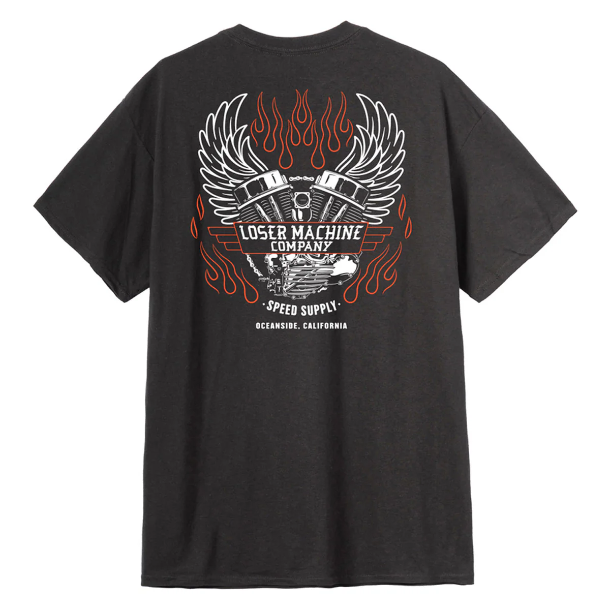Loser Machine Fly Wheel Pocket T-Shirt - Black - Image 2