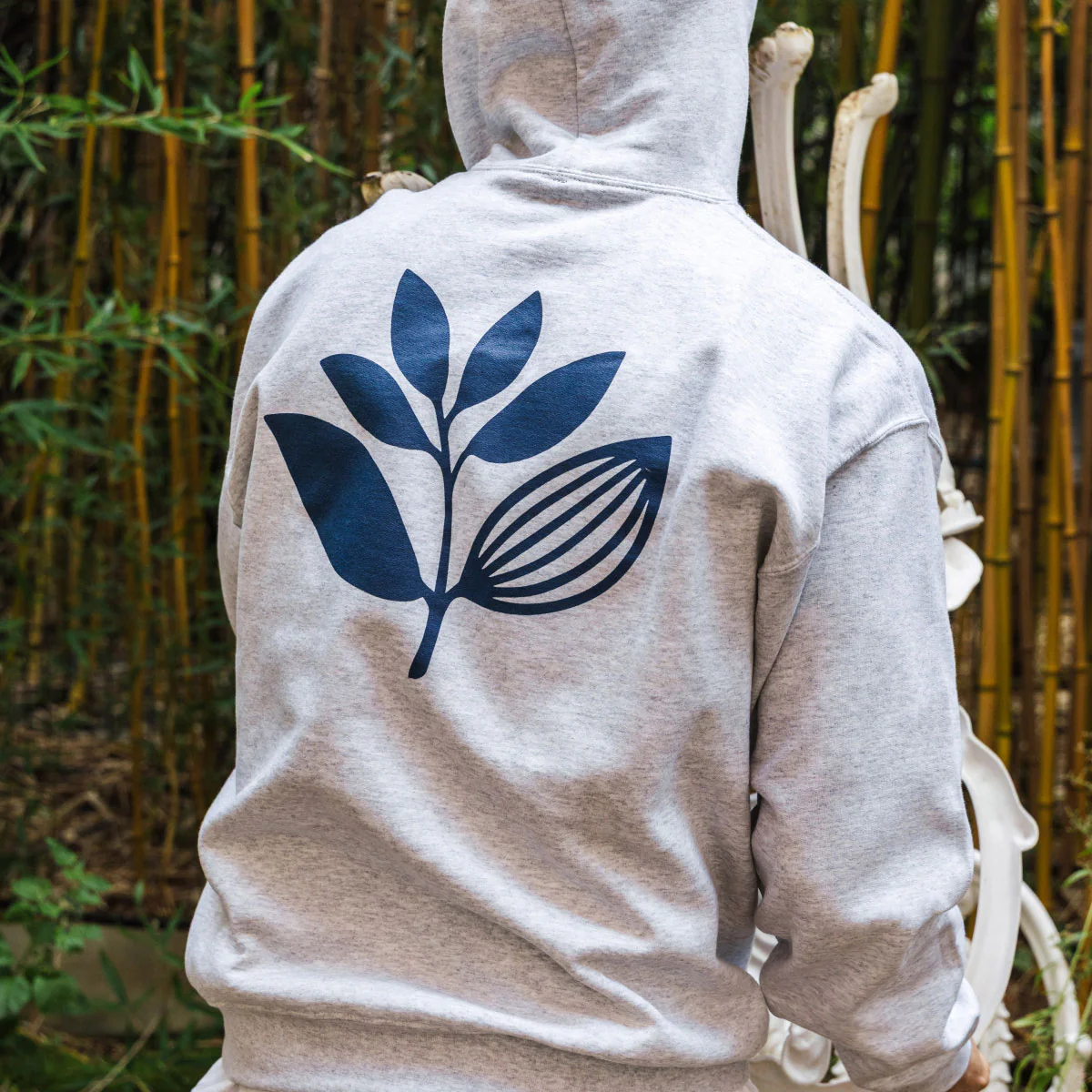 Magenta Classic Plant Hoodie - Ash - Image 3