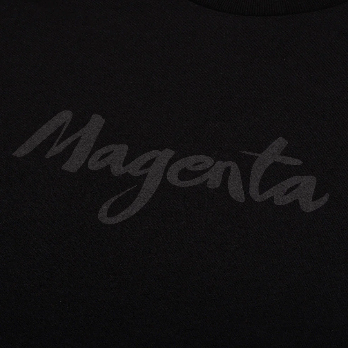 Magenta Script T-Shirt - Black - Image 2
