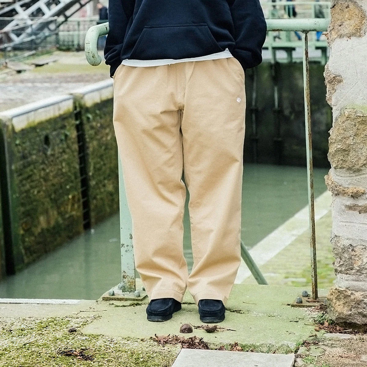 Magenta Slack Pants - Beige - Image 5
