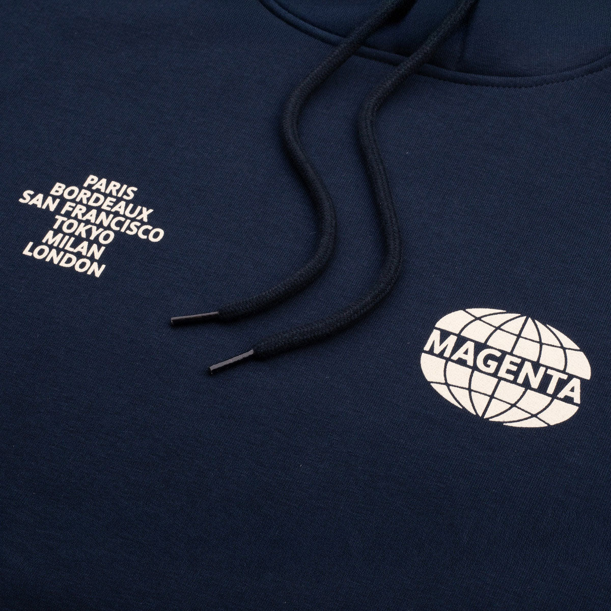 Magenta World Hoodie - Navy Blue - Image 2