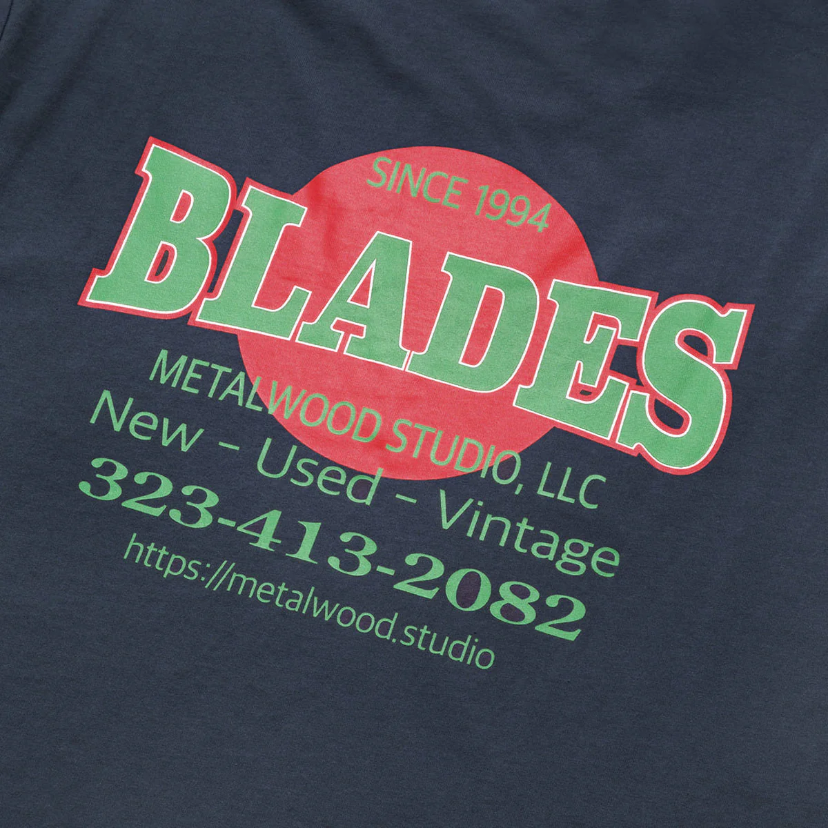 Metalwood Blades Gym T-Shirt - Navy - Image 3
