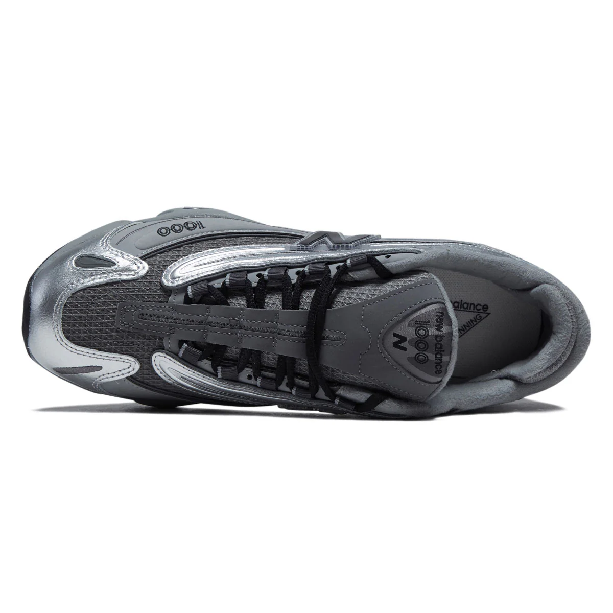 New Balance 1000 Shoes - Silver Metallic/Slate Grey - Image 3