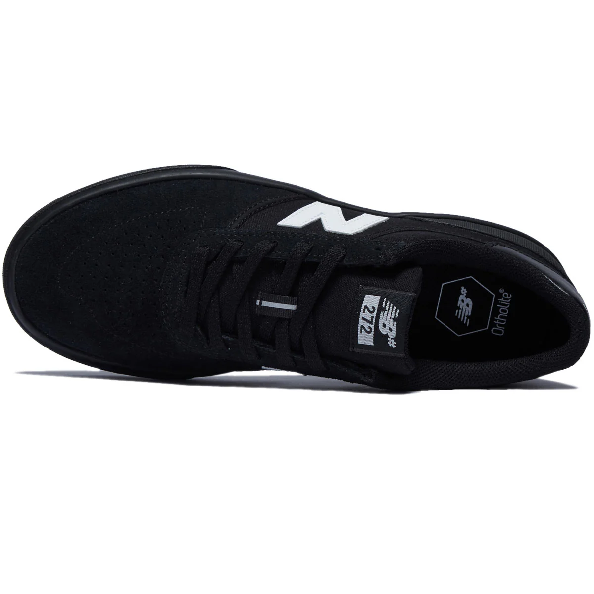 New Balance 272 Shoes - Black/White Suede - Image 3