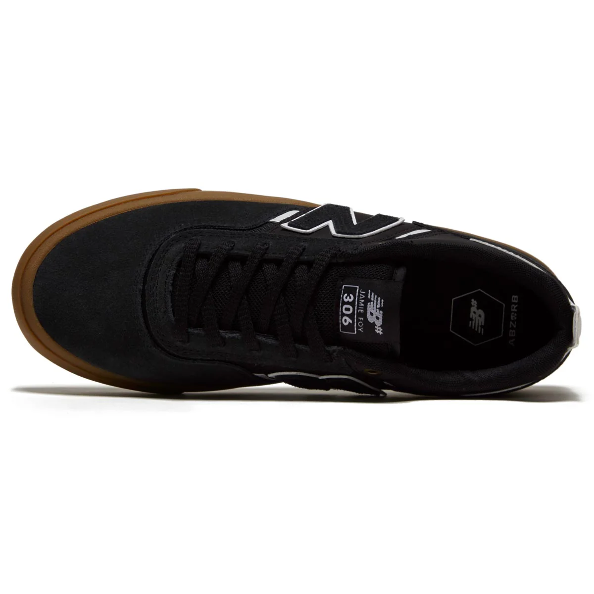 New Balance 306 Foy Shoes - Black/White/Gum - Image 3