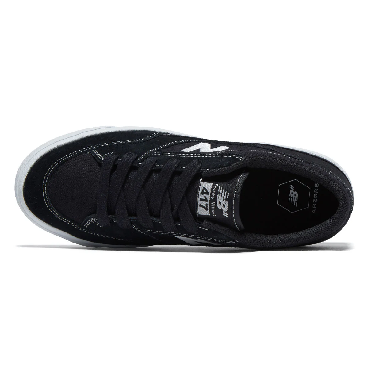 New Balance 417 Villani Low Shoes - Black/White - Image 3