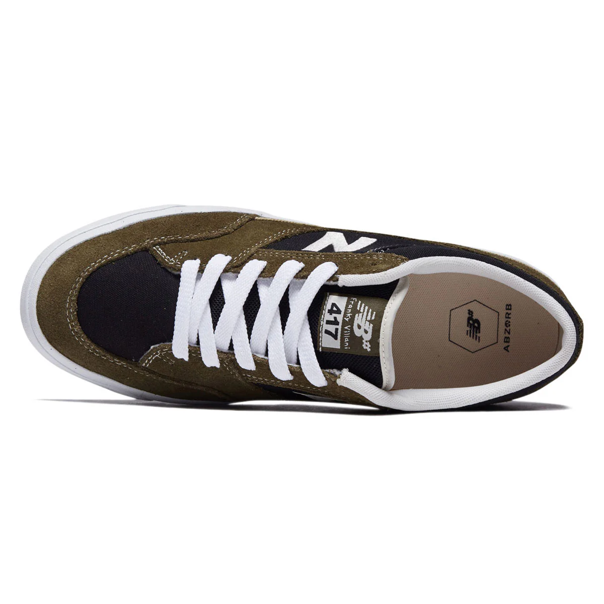 New Balance 417 Villani Low Shoes - Dark Olive/Black - Image 3