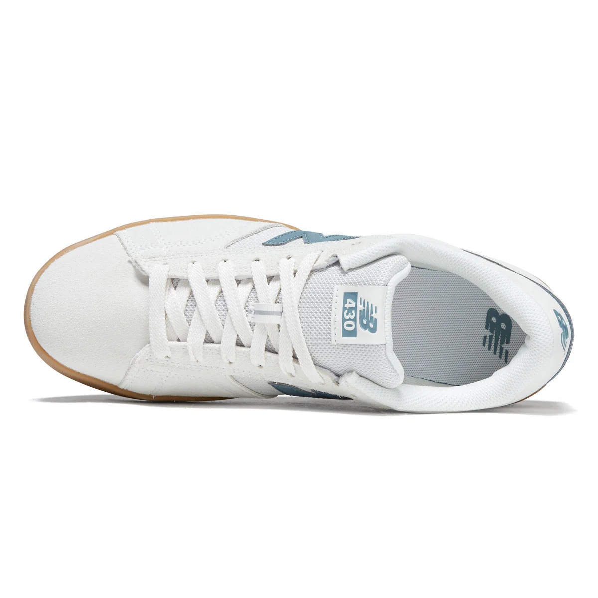New Balance 430 Shoes - Sea Salt/Green - Image 3