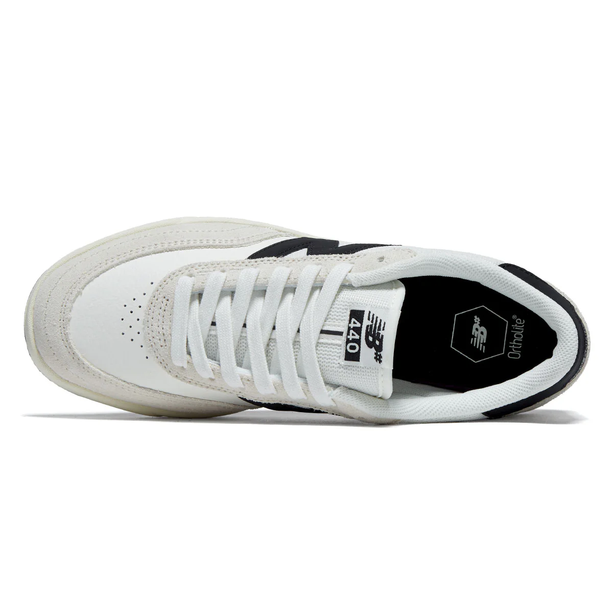New Balance 440 V2 Shoes - Sea Salt/Black - Image 3