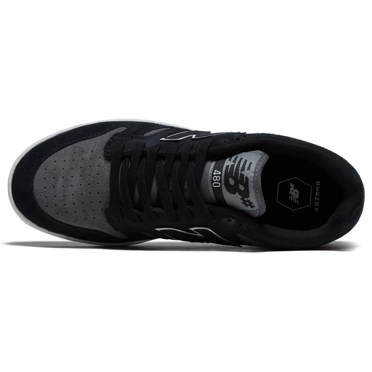 New Balance 480 Shoes - Black/Grey - Image 3